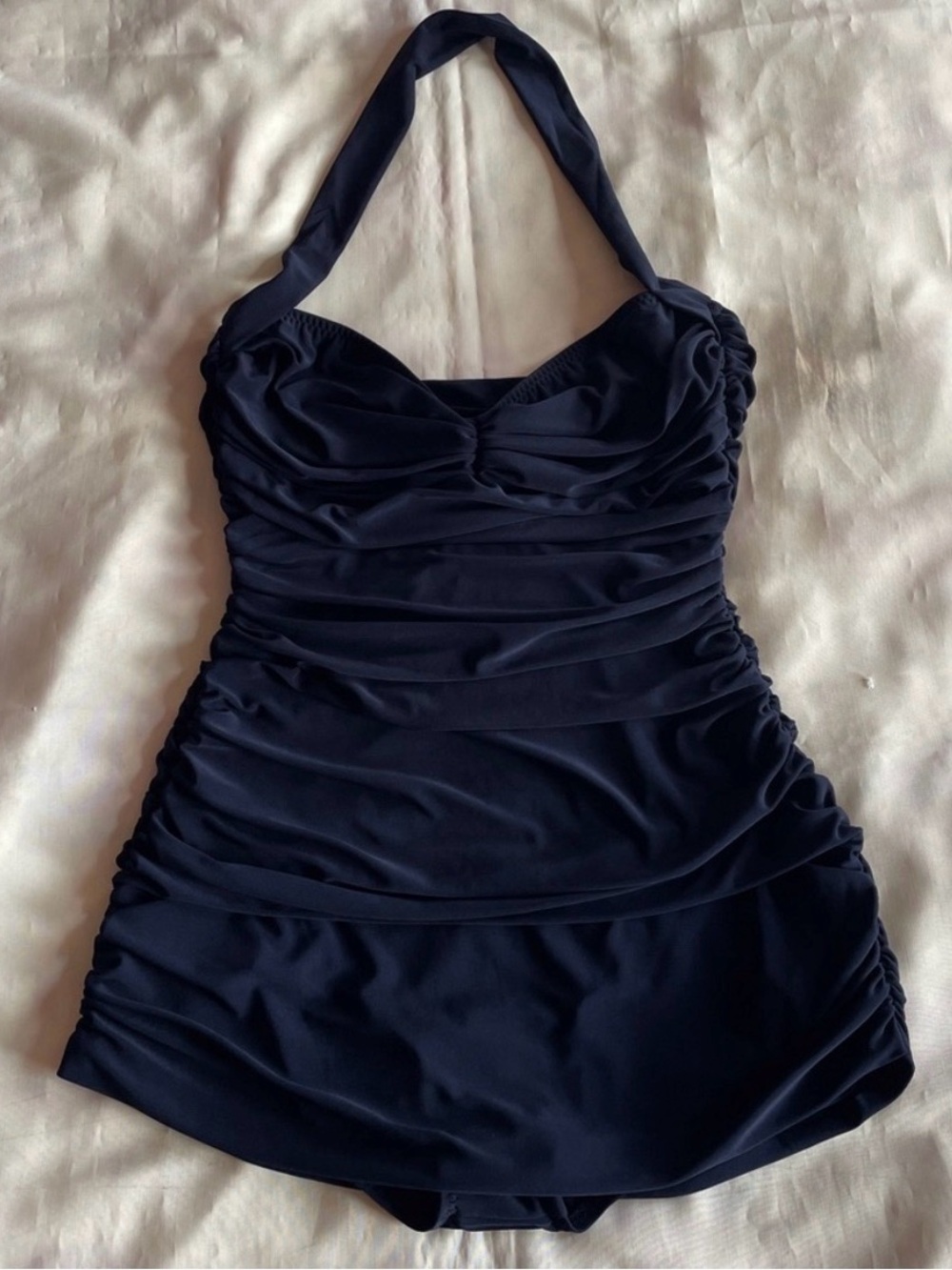 Worn once! Norma Kamali- Bill Mio One Piece Swimsuit Navy Midnight XL